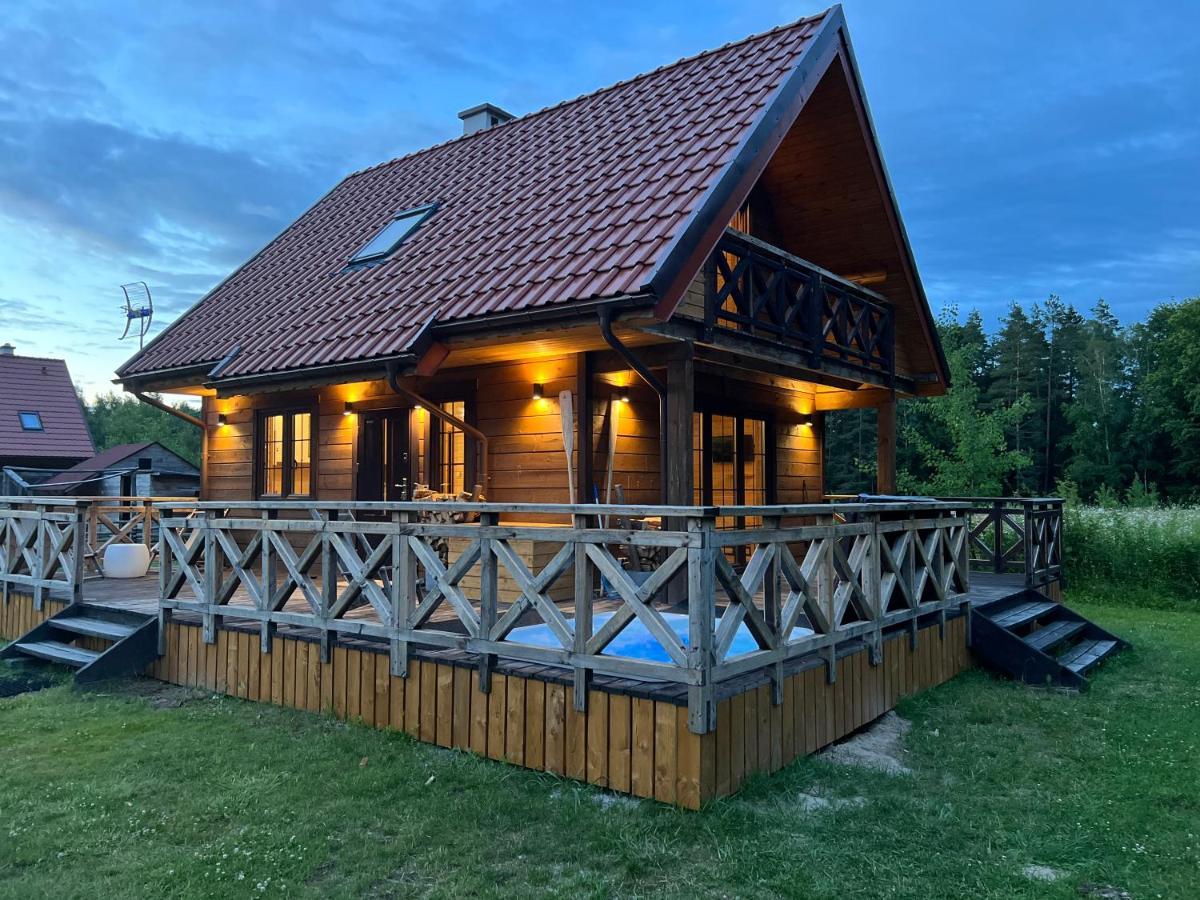 Villa Wypoczynek Na Mazurach U Sebka Łukta Exterior foto